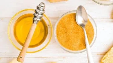 The sugar content of honey