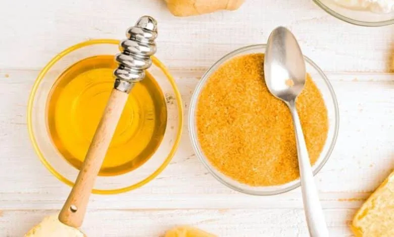 The sugar content of honey