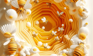 Structure of a inside of a beehive