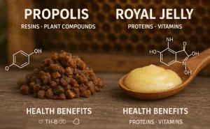 Comparing Royal Jelly and Propolis What's Right for You? Composition and Benefits
